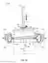 Fig. 18 - Apparatus for processing a tire-wheel assembly including weight application and balancing sub-stations