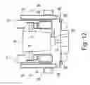 Fig. 11 - Strip casting apparatus for rapid set and change of casting rolls