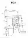 Fig. 02 - Electric corrosion preventing structure of marine vessel propelling machine