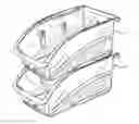 Fig. 01 - Stackable storage bin