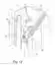 Fig. 13 - Apparatus for adjusting the height of a counter which is guided in a household device by way of at least one pull-out guide