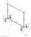 Fig. 02 - Collapsible and stackable garment rail assembly