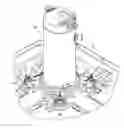 Fig. 01 - Mounting Device With Splined Washer
