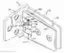 Fig. 01 - ADJUSTABLE HINGE ASSEMBLY FOR A GLASS DOOR