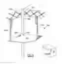Fig. 03 - PORTABLE TABLE SUSPENDED FROM A VERTICAL SUPPORT