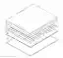 Fig. 01 - Multi-layer intumescent fire protection barrier with adhesive surface