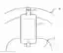 Fig. 01 - Removable steering wheel holder for an electronic device