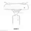 Fig. 06 - Removable steering wheel holder for an electronic device