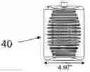 Fig. 01 - Modular optical system for use with light emitting diodes in at least a wall wash configuration