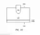 Fig. 12 - Method of fabricating semiconductor device by thinning hardmask layers on frontside and backside of substrate