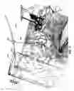 Fig. 15 - Wet play structure including a non-harnessed course and a harnessed course