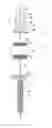 Fig. 01 - Torque drive device for use with a dynamic pedicle screw