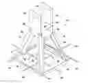 Fig. 01 - MODULAR CONSUMER ASSEMBLED STAMPED METAL POST BASE THAT ALLOWS FRAMING BEFORE CONCRETE IS POURED