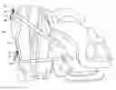 Fig. 01 - Strap System and Method for Securing a Child Safety Seat to Wheeled Luggage
