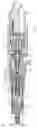 Fig. 01 - Needle valve member with frustoconical guide segment and fuel injector using same