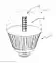 Fig. 01 - LED BULB HEAT DISSIPATION STRUCTURE