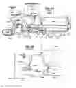 Fig. 02 - Front-loadable refuse container having side-loading robotic arm with motors and other mass mounted at rear of container and use of same with front-loading waste-hauling vehicle having hydraulic front forks or other retractably engageable lift means
