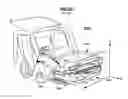 Fig. 05 - Front-loadable refuse container having side-loading robotic arm with motors and other mass mounted at rear of container and use of same with front-loading waste-hauling vehicle having hydraulic front forks or other retractably engageable lift means
