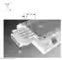 Fig. 01 - Light emitting diode light bar module with electrical connectors formed by injection molding