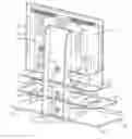 Fig. 01 - Flat panel TV stand providing floating appearance