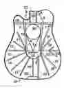 Fig. 01 - Soundboard bracing structure system for musical stringed instruments
