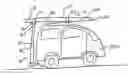 Fig. 01 - Hitch-mounted telescopic rack and method of use