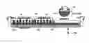 Fig. 01 - Multiple-phase linear switched reluctance motor