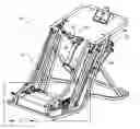 Fig. 01 - Varied gait exercise device with pivot bar transfer system