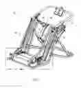 Fig. 02 - Varied gait exercise device with pivot bar transfer system