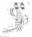 Fig. 12 - THIGH EXERCISE MACHINE WITH ROCKING USER SUPPORT