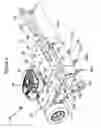 Fig. 03 - Apparatus for aerating turf including positionable transport wheels