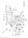 Fig. 10 - Apparatus for aerating turf including positionable transport wheels