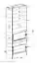 Fig. 01 - Storage system having latchable wall panels and supports, kit such wall panels and supports, and assembly method for automatic storage systems