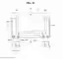 Fig. 40 - Display device comprising a light guide plate having at least one groove corresponding to at least one protrusion of a frame