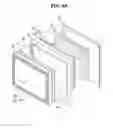 Fig. 53 - Display device comprising a light guide plate having at least one groove corresponding to at least one protrusion of a frame