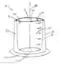 Fig. 01 - THERMOFORMED PLASTIC LABORATORY BEAKER CONFIGURED TO STABILIZE TEMPERATURE AND RESIST TIPPING