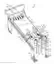 Fig. 01 - Exercise apparatus with a pull cord looped about a central pulley and first and second free pulleys