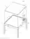 Fig. 01 - TABLE WITH INTERCHANGEABLE TOP PIECE
