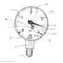 Fig. 01 - Measuring gauge with additional indicator for overloads