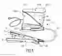 Fig. 02 - Steam hairdressing device comprising a base and a portable unit