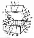 Fig. 01 - Tray, assembly of cardboard blanks, and device and method for forming such a tray