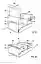 Fig. 21 - Tray, assembly of cardboard blanks, and device and method for forming such a tray