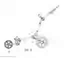 Fig. 04 - Golf bag cart foldable device