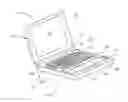 Fig. 01 - Wide touchpad on a portable computer
