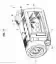 Fig. 10 - Projection device having an open/close unit provided with a projection lens