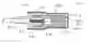 Fig. 01 - Locking electrical receptacle with elongate clamping surfaces