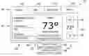 Fig. 01 - HVAC controller that selectively replaces operating information on a display with system status information