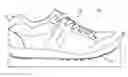 Fig. 01 - Sole for a golf shoe