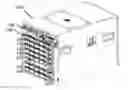 Fig. 01 - Air cooling architecture for network switch chassis with orthogonal midplane
