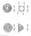 Fig. 16 - Total internal reflection lens with pedestals for LED emitter